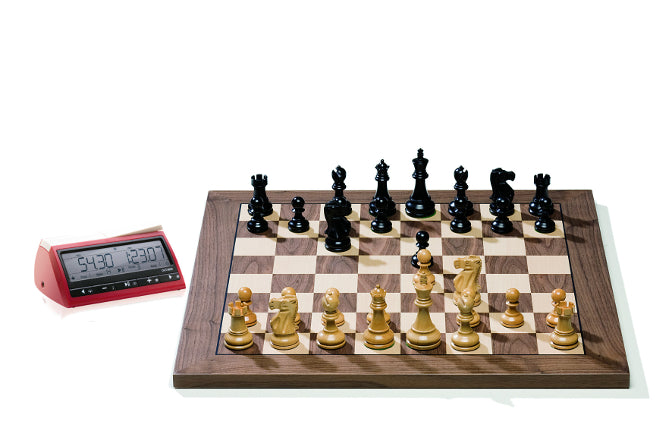 Scacchiera elettronica DGT USB, noce/clone + figure classiche - Scacchiera elettronica DGT USB, noce/clone + figure classiche
