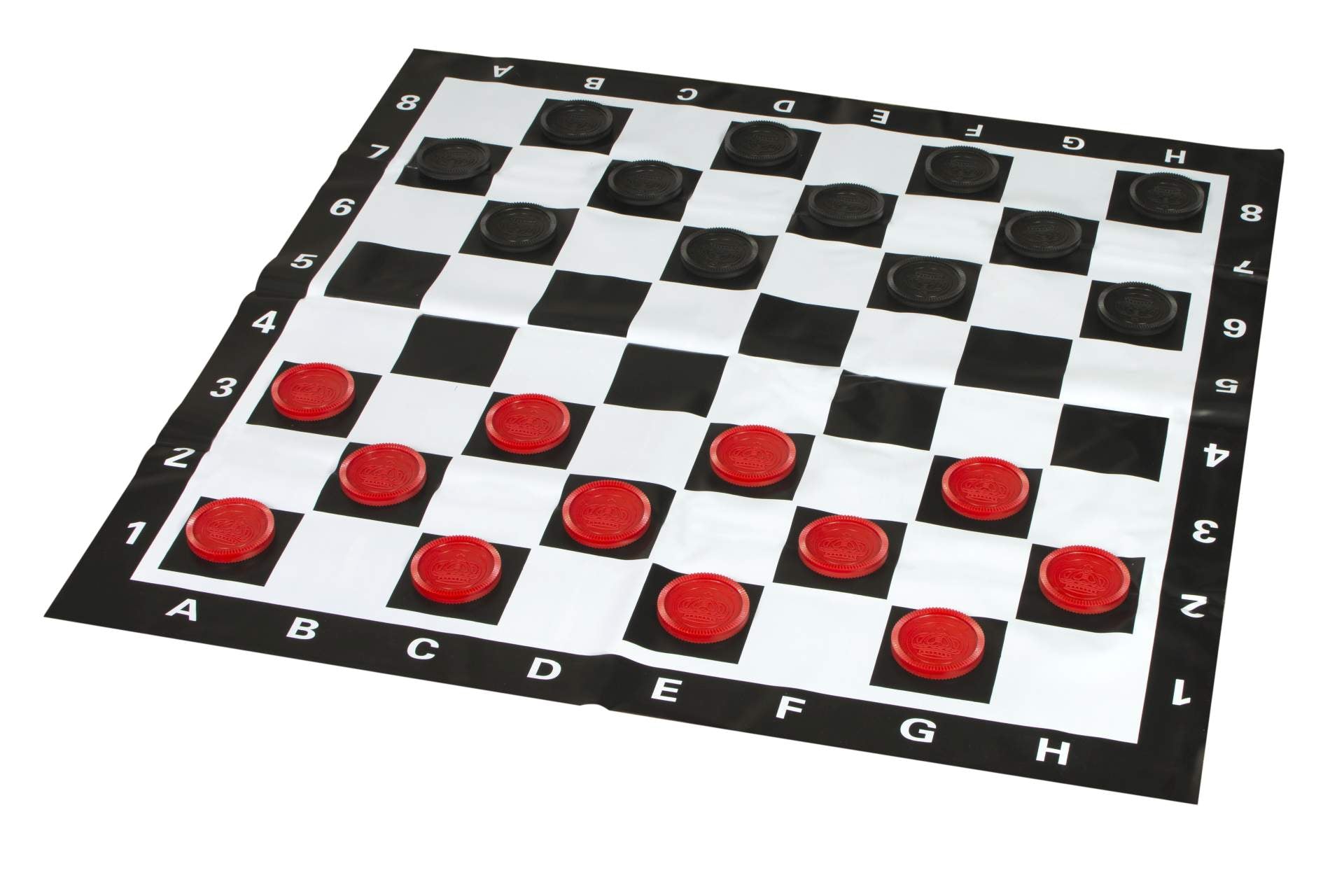 Piccolo set di scacchi e dama per esterni/giardino (re 20 cm) - figure + pedine di dama + scacchiera - b002122e53d78567ad88f41c65910c40