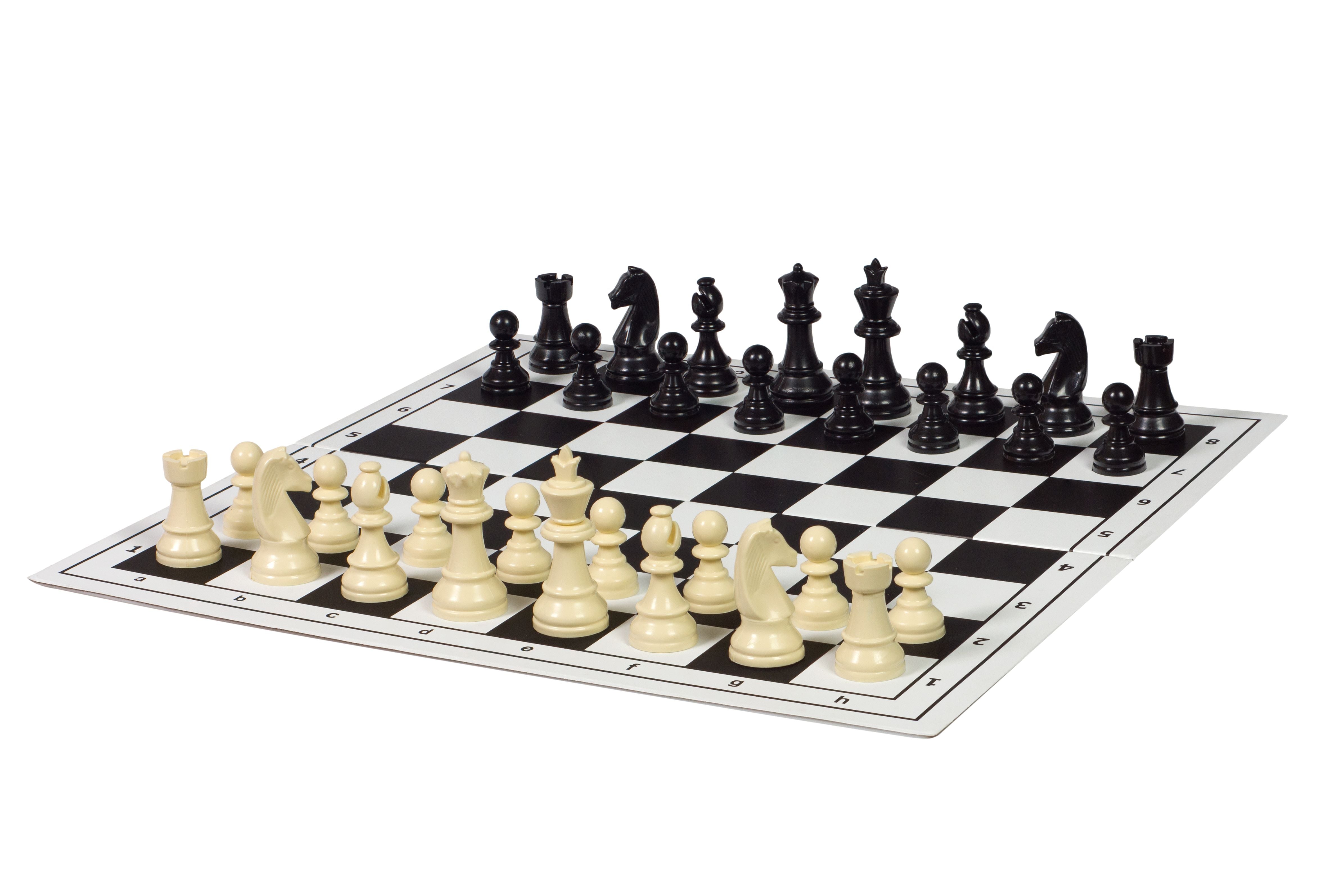 Scacchi Staunton n.3, plastica (Re 65 mm) - Scacchi Staunton n.3, plastica (Re 65 mm)