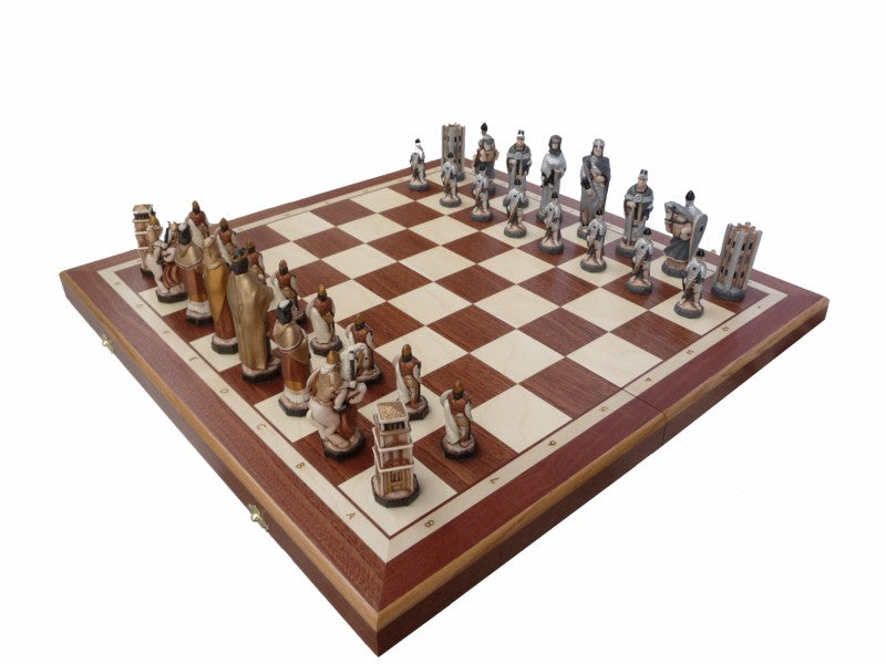 Scacchi ANGLIA GRANDE (60x60 cm) intarsiati - Scacchi ANGLIA GRANDE (60x60 cm) intarsiati