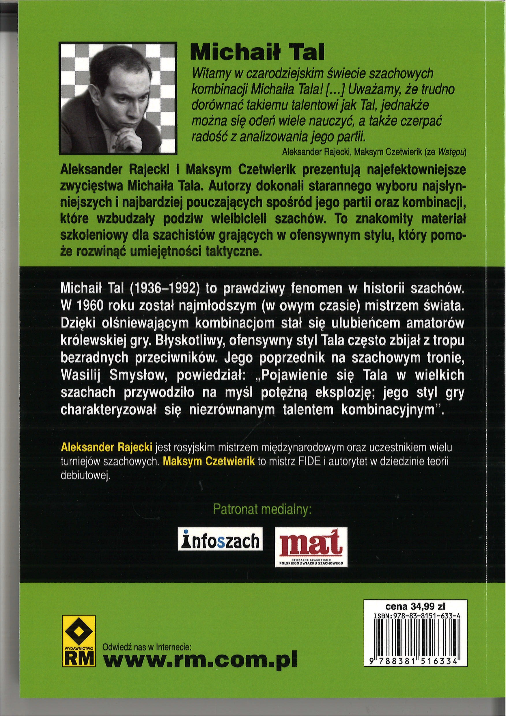 Mijaíl Tal, 2.ª ed. — Aleksander Rajecki, Maksim Chetvierik - Mijaíl Tal, 2.ª ed. — Aleksander Rajecki, Maksim Chetvierik