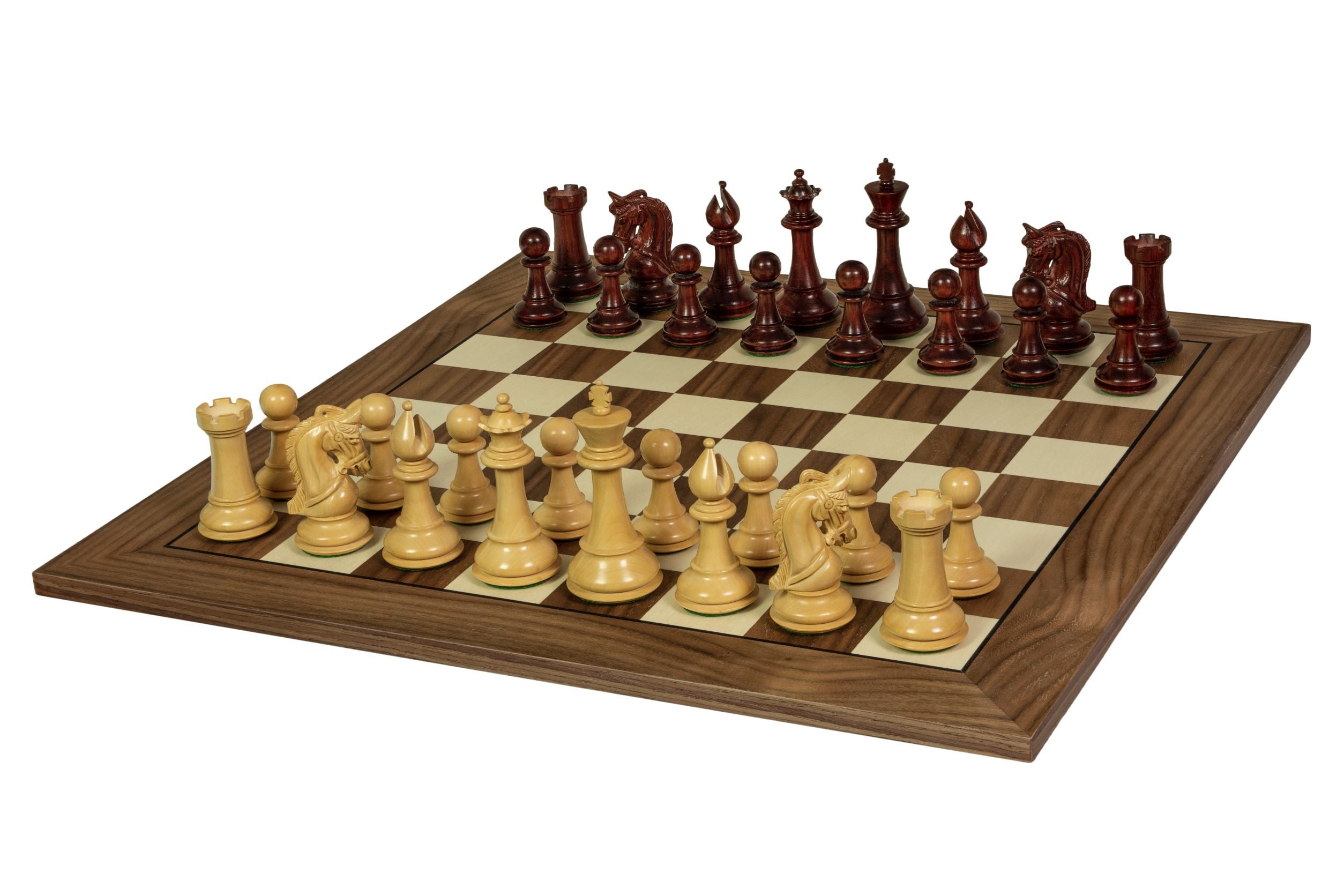 Scacchiera n. 5+ con cornice nera (senza Coordinate) noce/acero (intarsiata) - Esclusiva - f510703988d41e288280b5bd24964fa3