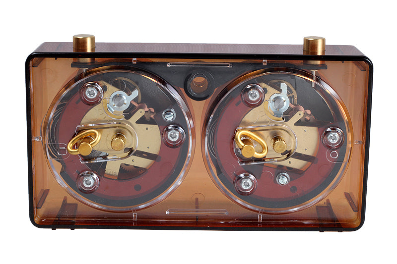 CLASSIC piccolo orologio in plastica, ambra - CLASSIC piccolo orologio in plastica, ambra