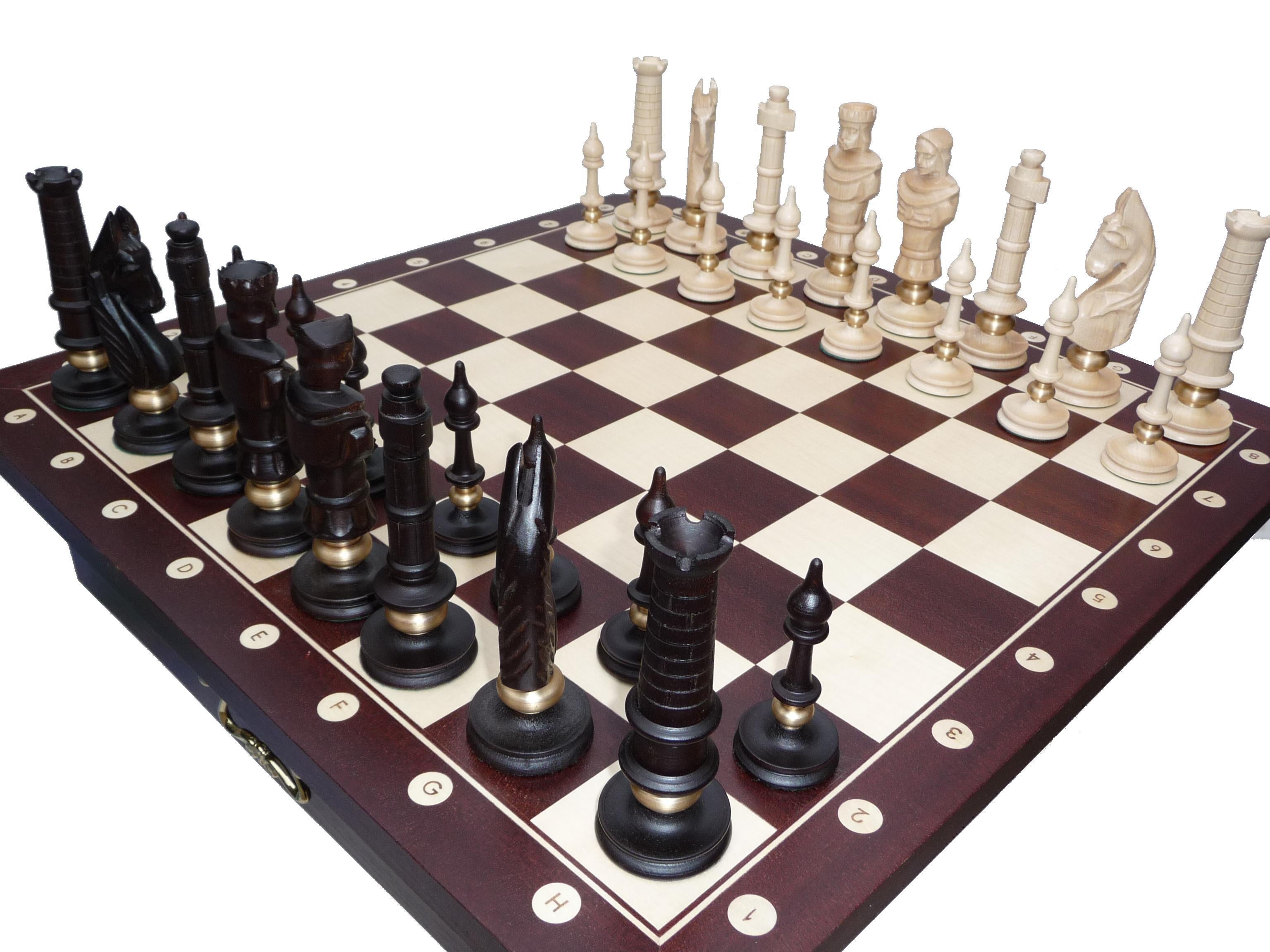 Tavolo da scacchi con figure (altezza 75 cm, altezza re 130 mm) - b935afa9bba9c15dbe55edaf4a841a2b