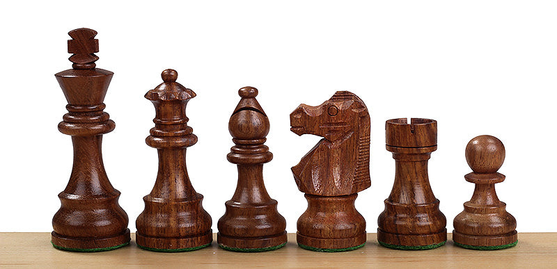 No6 Scacchiera in Sapele + Pezzi in Acacia Francese da 3,75 - No6 Scacchiera in Sapele + Pezzi in Acacia Francese da 3,75