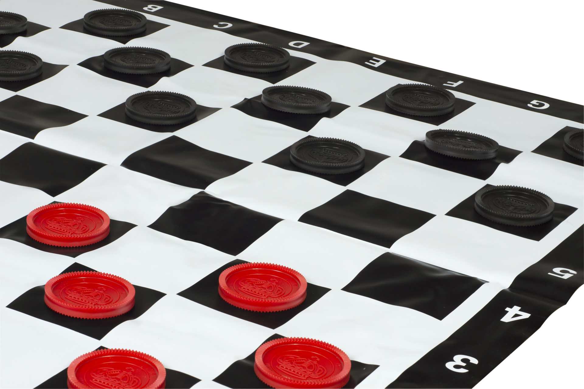 Piccolo set di scacchi e dama per esterni/giardino (re 20 cm) - figure + pedine di dama + scacchiera - 88f7df3f97c815044dbff73e589c112d