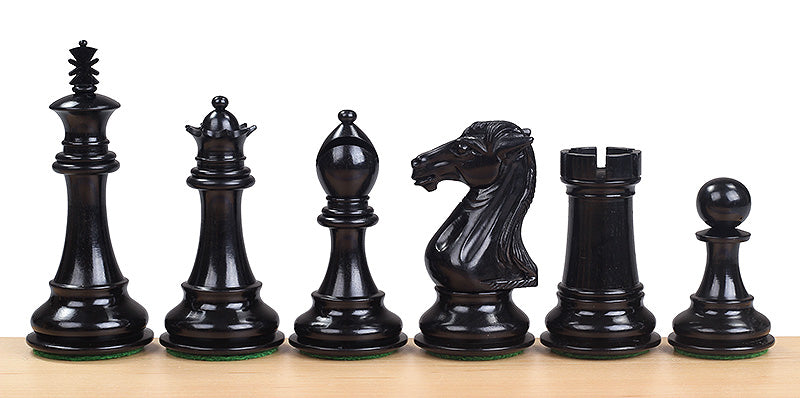 Scacchi ROYAL KNIGHT in legno di ebano 4'' - 84daf01421e6fffb828fa4dac114c1bc