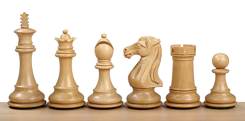 Scacchi ROYAL KNIGHT n legno di bosso e sequoia 4'' - Scacchi ROYAL KNIGHT n legno di bosso e sequoia 4''