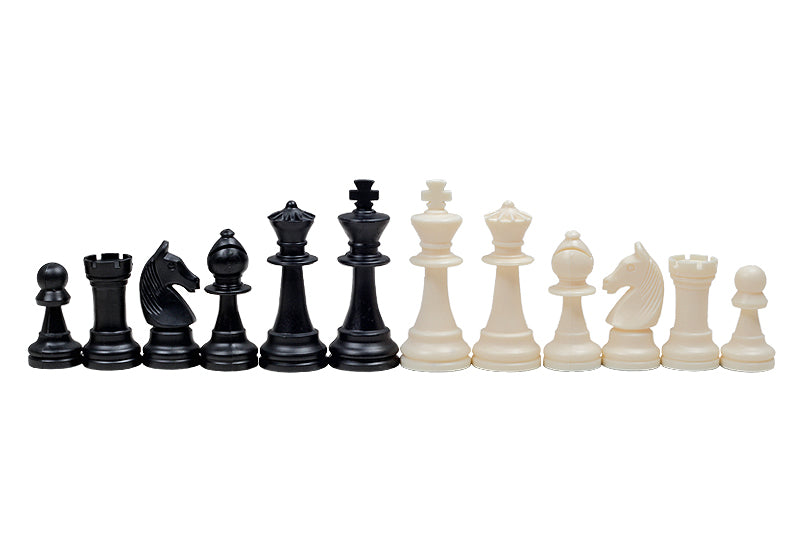 Figure di scacchi Staunton n. 6, crema e nero (re 96 mm) - 4fb4c4457e7b46c33987c4c4cf1893ca