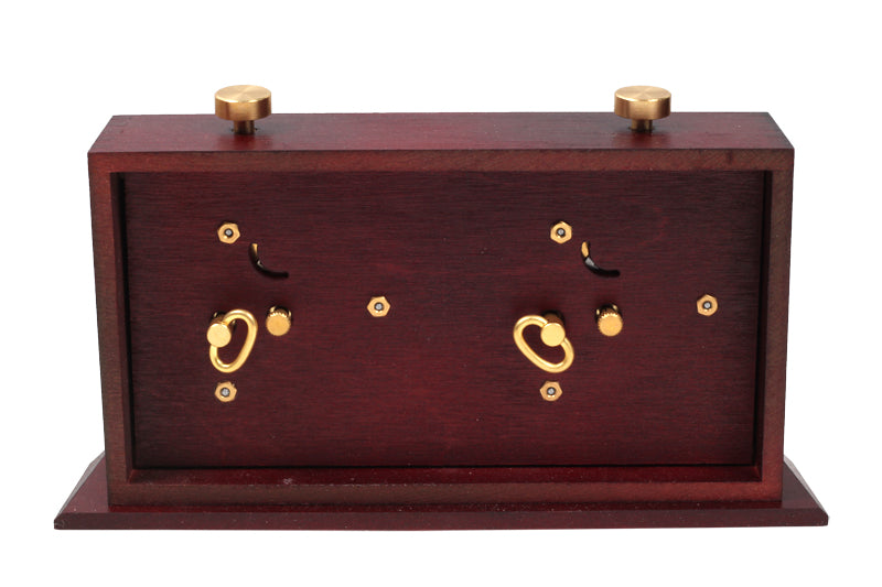 Orologio in legno BHB con supporto - grande scuro - Orologio in legno BHB con supporto - grande scuro