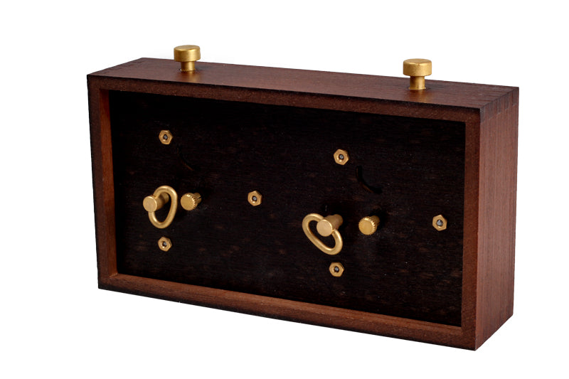 Orologio in legno BHB senza supporto - Mogano (Piccolo) - Orologio in legno BHB senza supporto - Mogano (Piccolo)