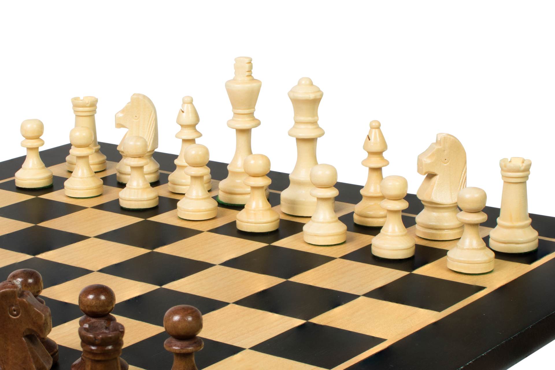 Set di scacchi da torneo n. 4 - scacchiera da 40 mm + figure Sunrise Staunton da 78 mm - 2314907b96ef3e20cad7189f3356a6e6