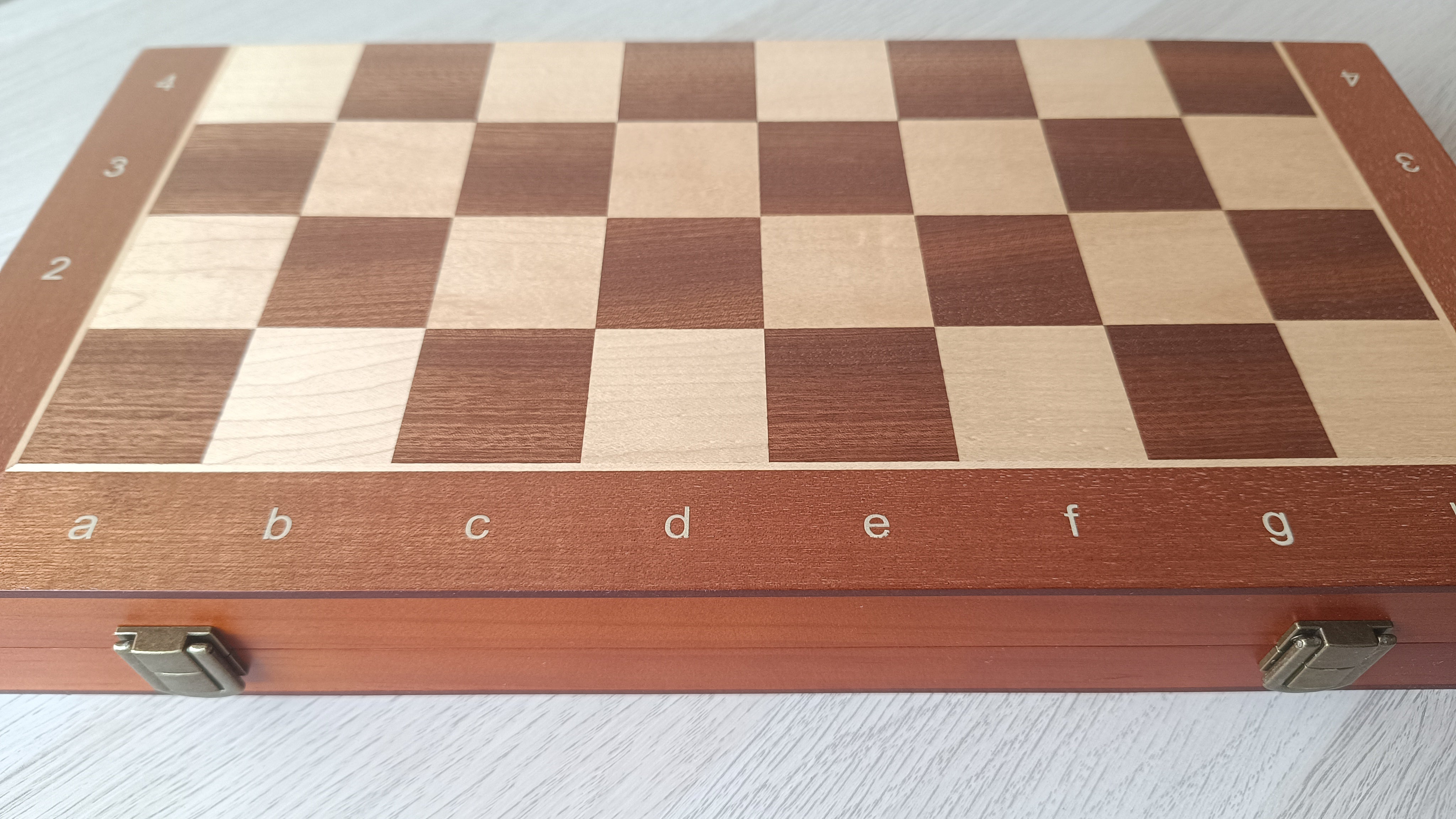 Ajedrez magnético de madera + damas de madera (38 x 38 cm) - Ajedrez magnético de madera + damas de madera (38 x 38 cm)