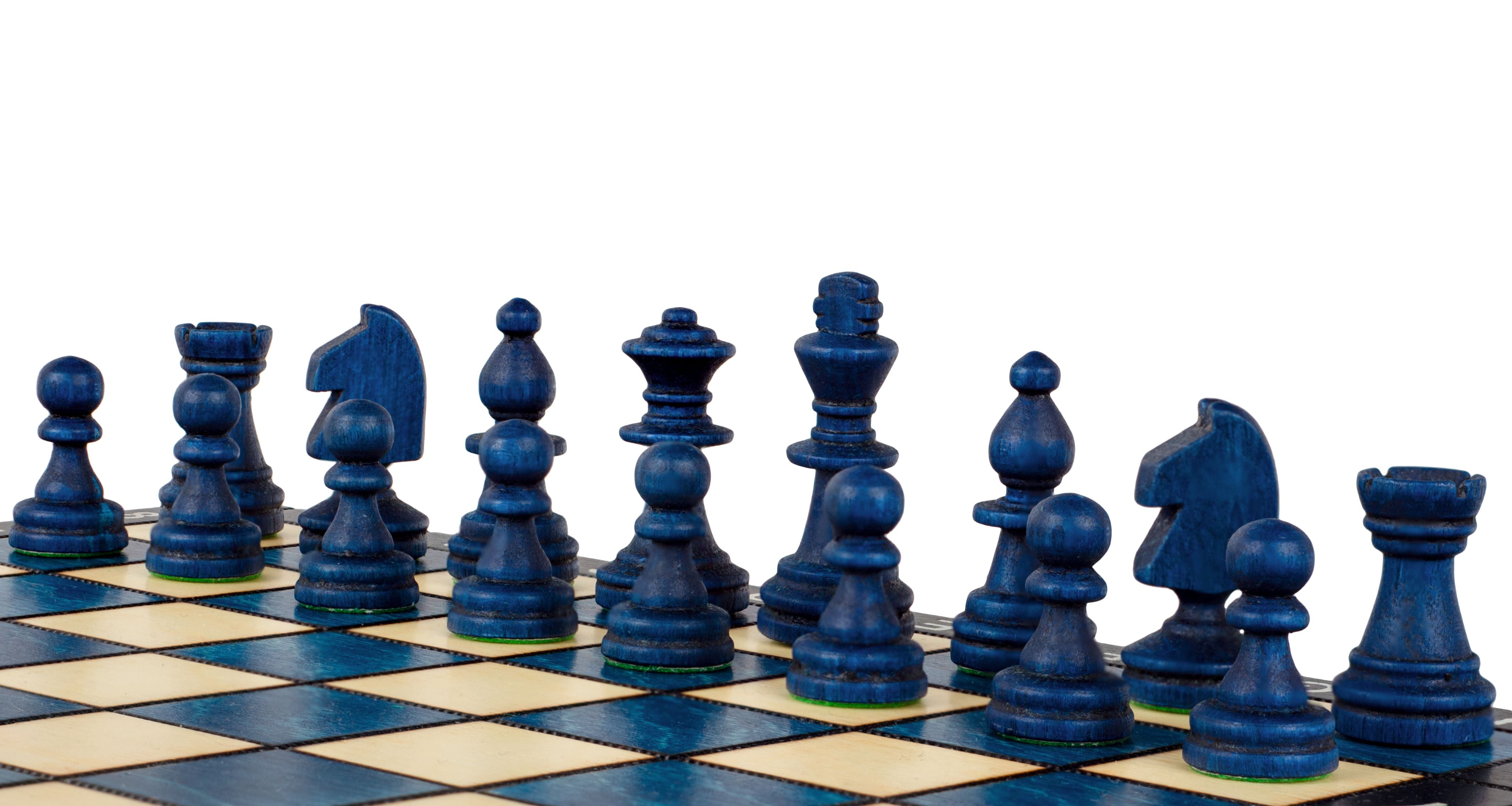 Scacchi Magnetici in Legno - Blu - 56a0fff821f2bb50a054f940d5f1dc09
