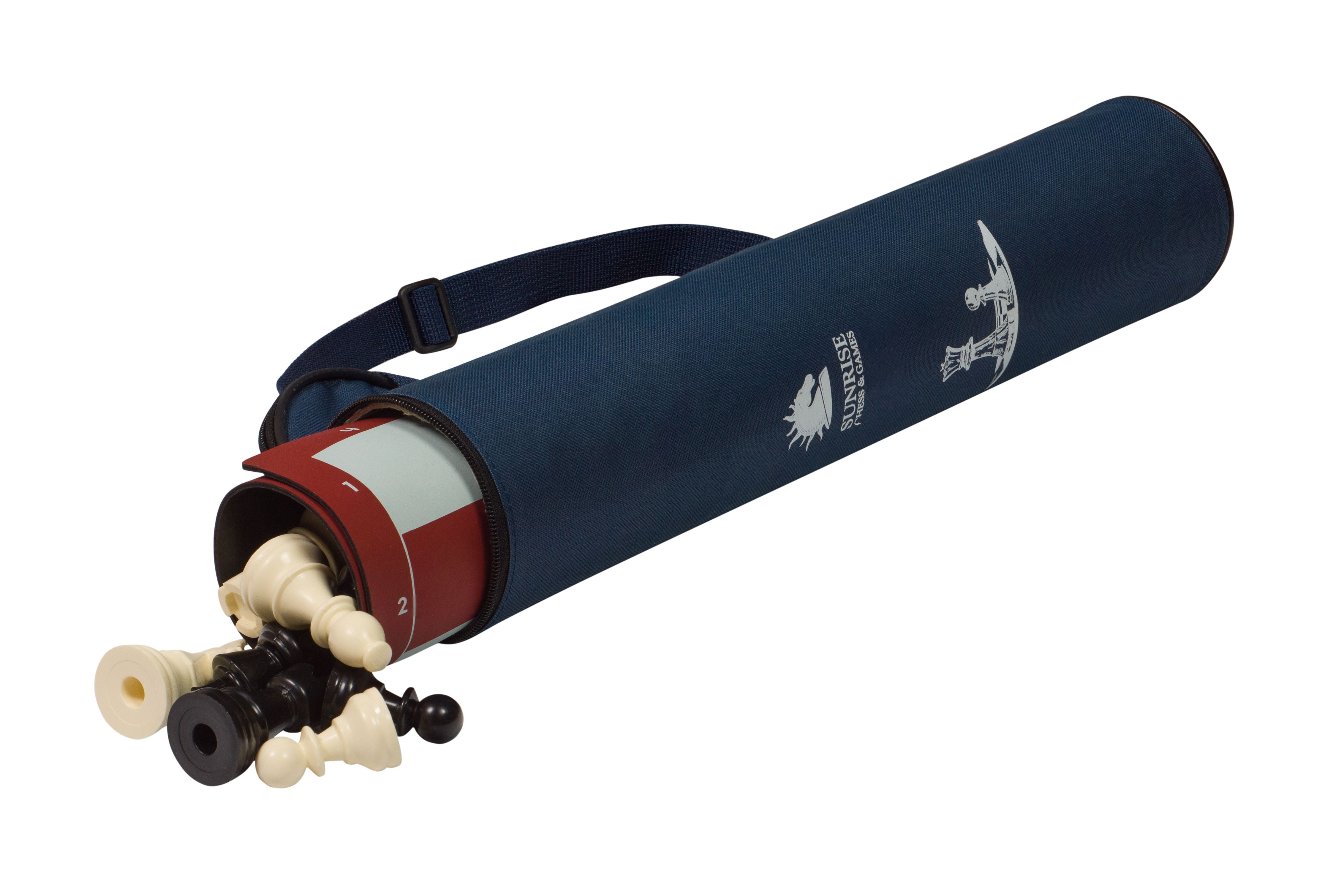 Set di scacchi da viaggio (Pezzi in plastica + scacchiera Avvolgibile + Borsa) - a2ec68012b40a8ab4a14cde404db6de1