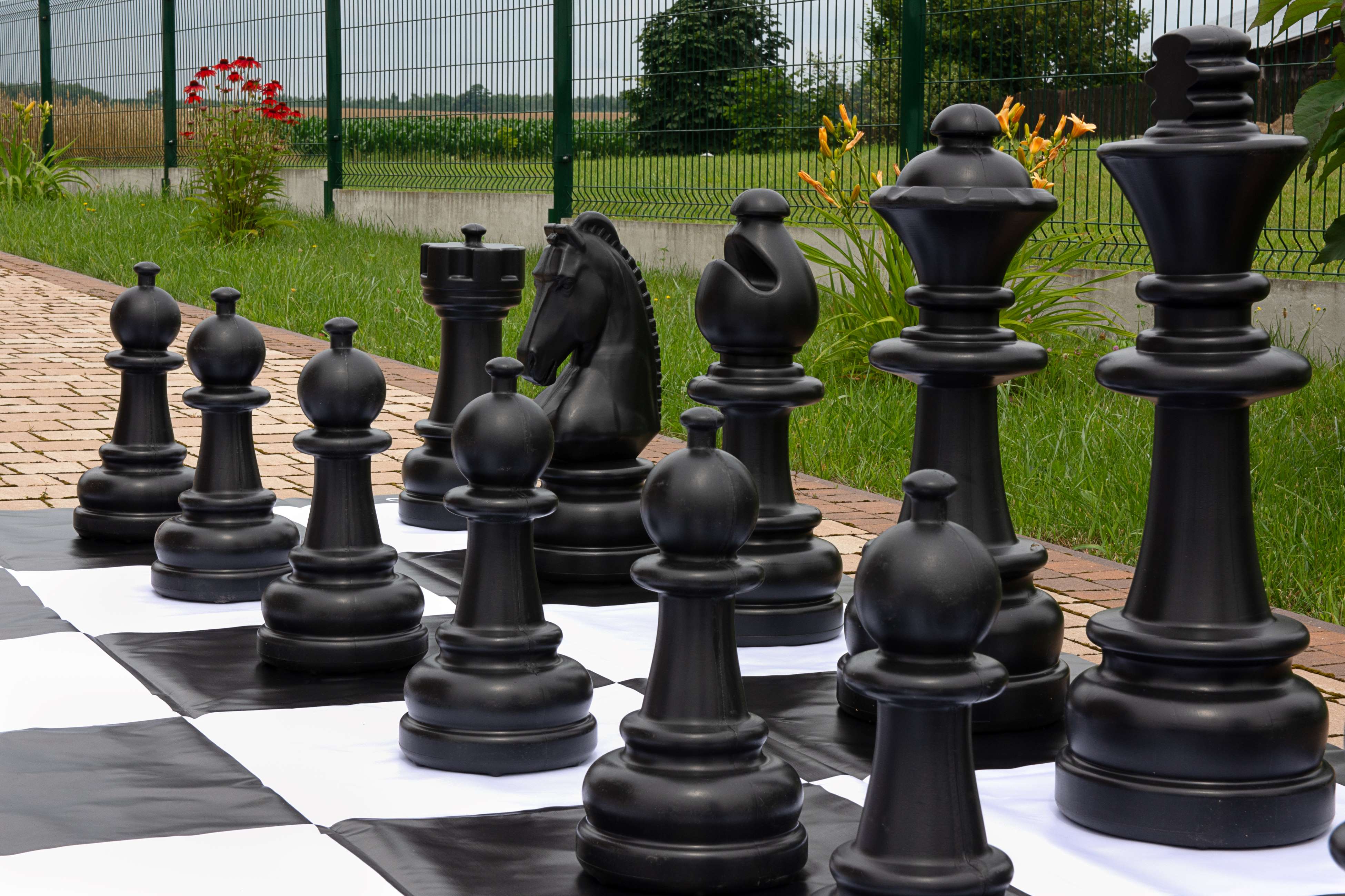Scacchi in plastica per scacchi da Esterno/Giardino (altezza Re 74 cm) - d772ca25d833789a47f9afa1d1f9aa8c