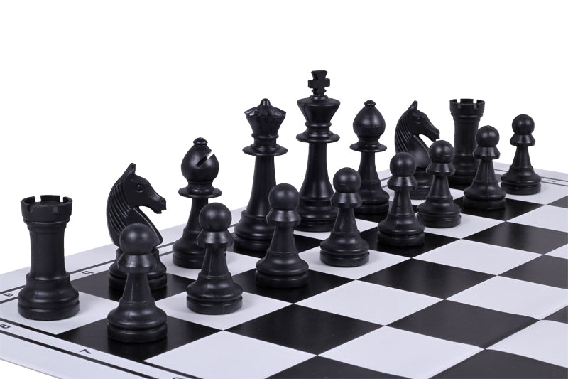 Figure di scacchi Staunton n. 6, crema e nero (re 96 mm) - 17244b6f8a81c836bd65d50d082b7bc7