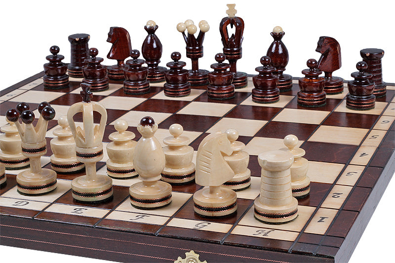 SCACCHI REALI - piccoli con intarsi in ottone - SCACCHI REALI - piccoli con intarsi in ottone