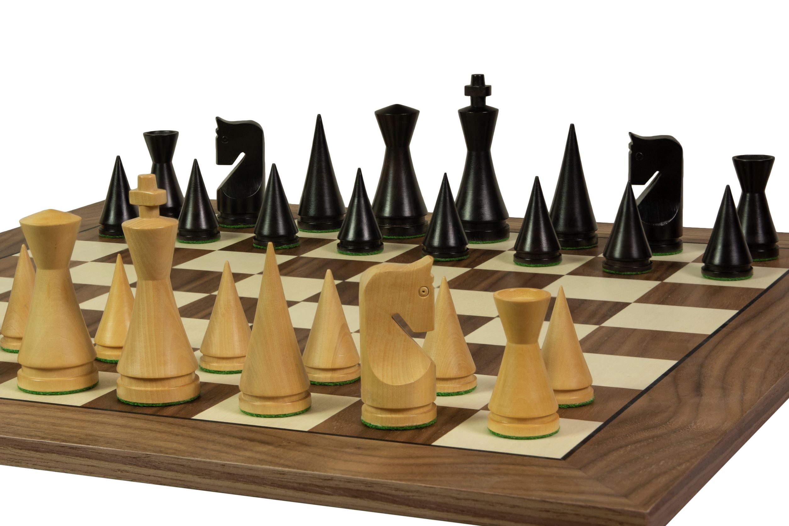 Scacchiera n. 5+ con cornice nera (senza Coordinate) noce/acero (intarsiata) - Esclusiva - 1413552bbf6ba0b845f05f52fb97dbb9