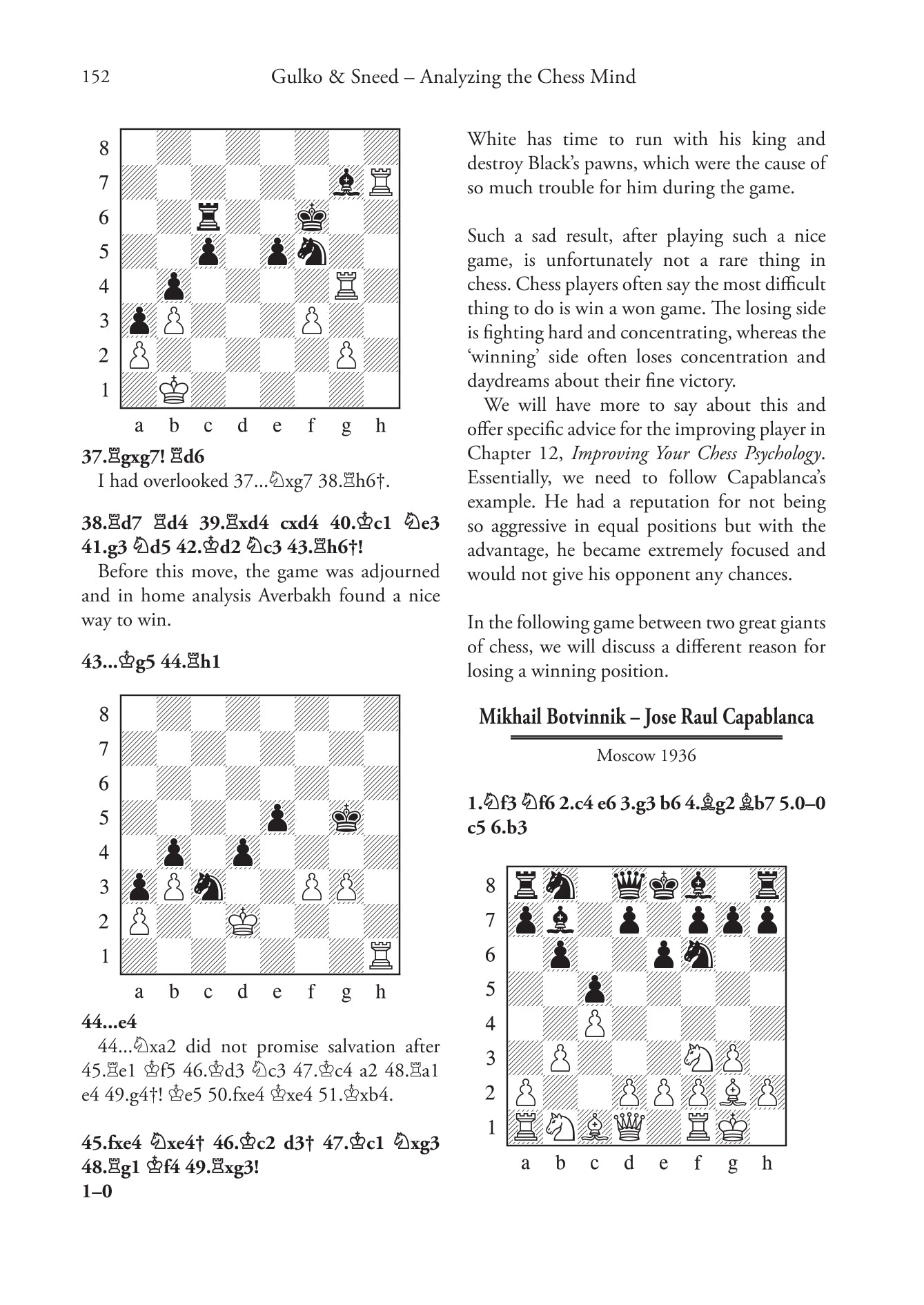 Analyzing the Chess Mind by Boris Gulko and Dr. Joel R. Sneed (hardcover) - 3dbbea008d7f2365543c2b136fbc4ba9