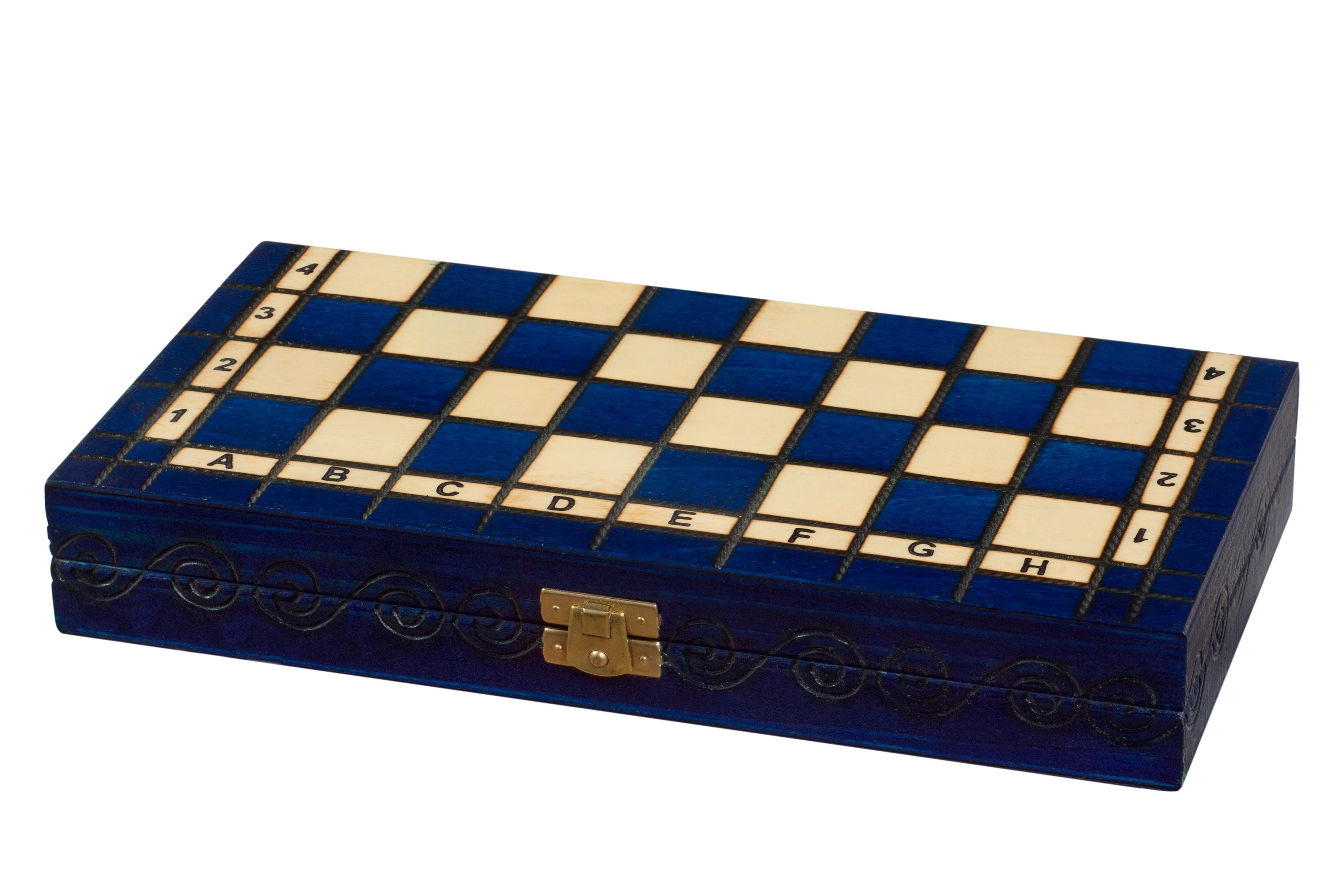 Scacchi Reali Piccoli (30x30cm) - Blu - Scacchi Reali Piccoli (30x30cm) - Blu