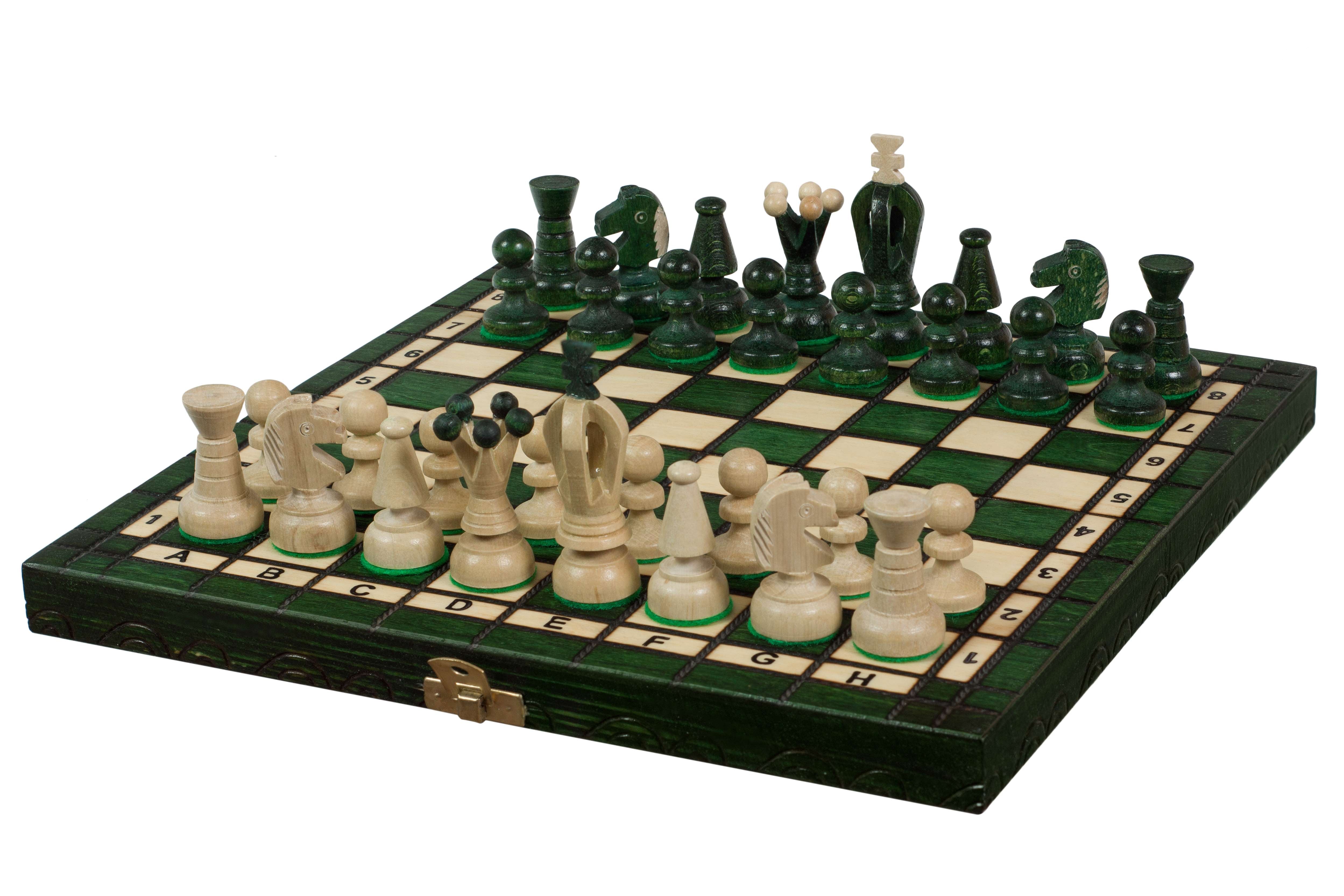 Scacchi Reali Piccoli (30x30cm) - Verde - Scacchi Reali Piccoli (30x30cm) - Verde