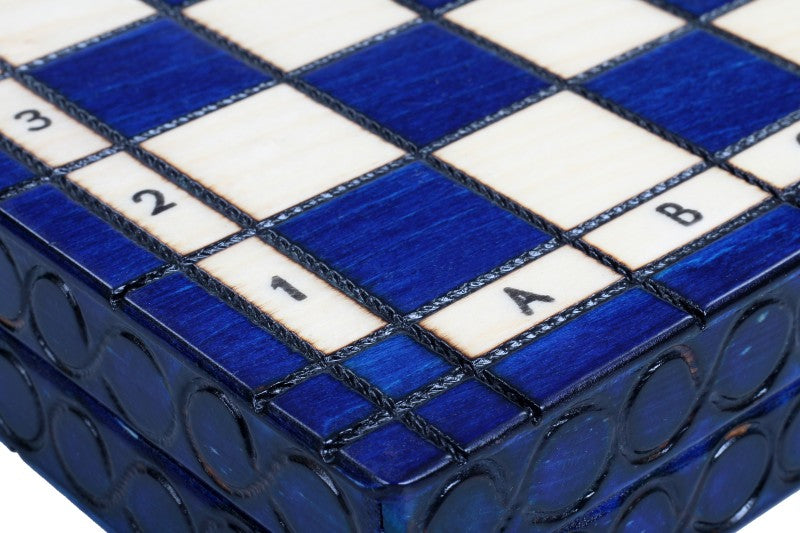 Scacchi Elegant - Piccolo (colore Blu) - Scacchi Elegant - Piccolo (colore Blu)