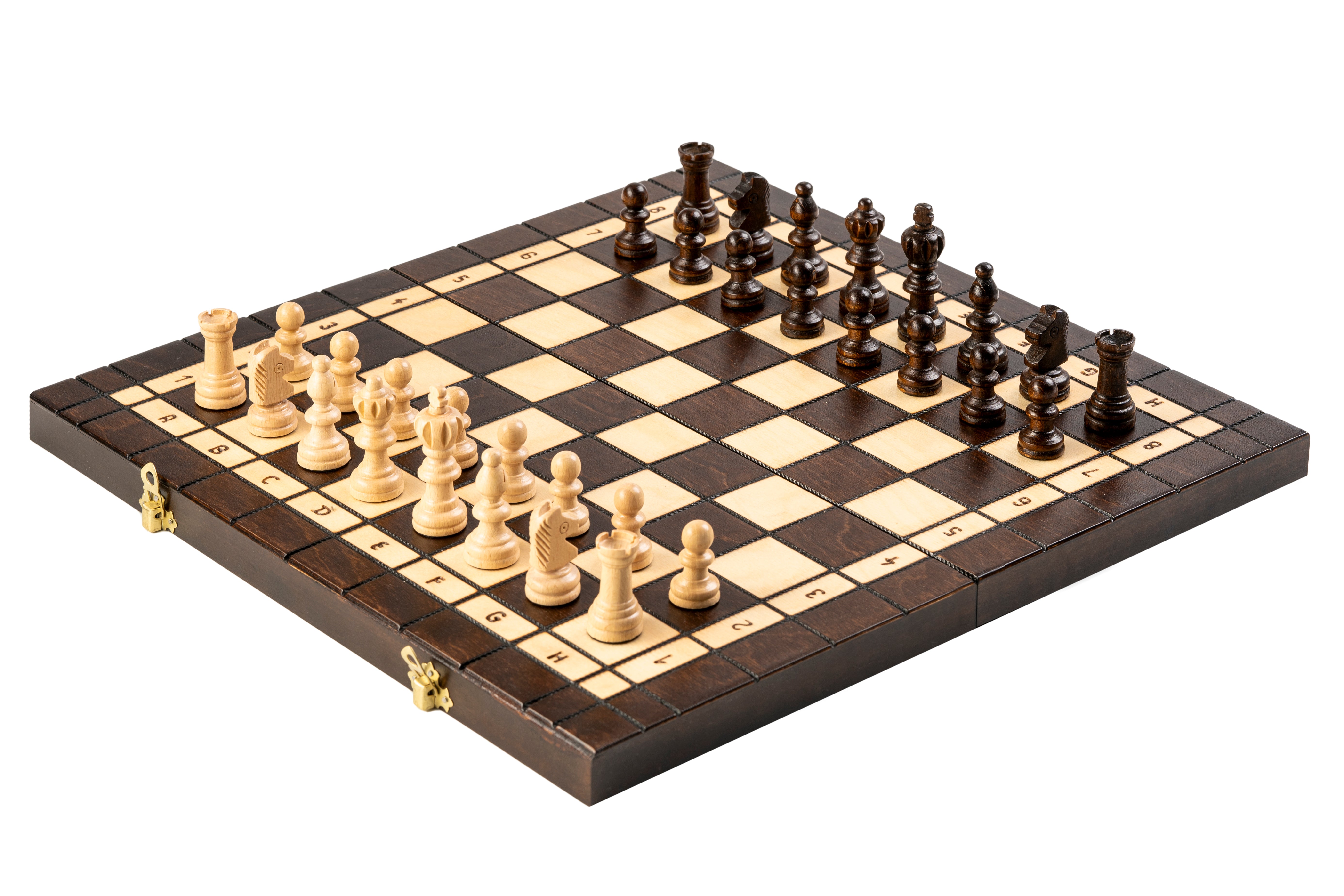 Set in Legno 3 in 1 (40x40cm) Scacchi + Dama + Backgammon - Set in Legno 3 in 1 (40x40cm) Scacchi + Dama + Backgammon