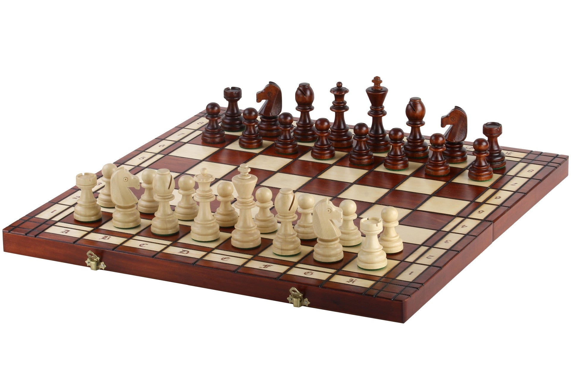 SCACCHI TORNEO (55x55 cm) intarsiati - altezza Re: 11,5cm - SCACCHI TORNEO (55x55 cm) intarsiati - altezza Re: 11,5cm