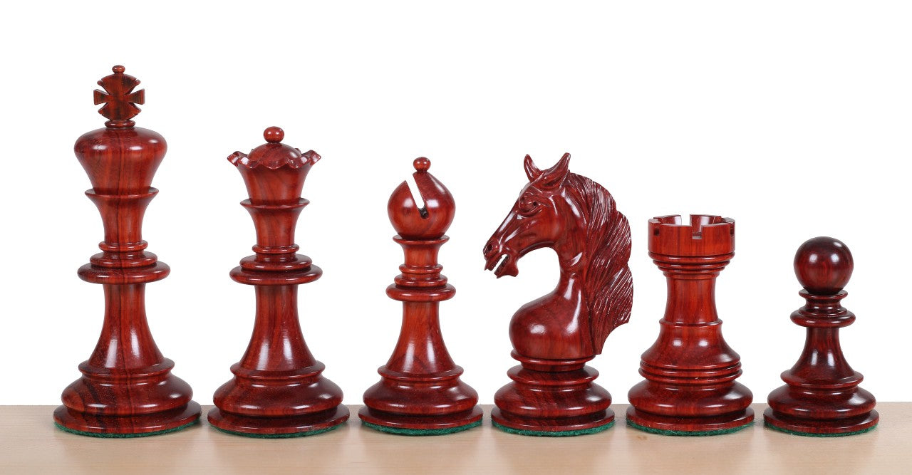 Scacchi UNICORN in legno di padauk 4,25'' - Scacchi UNICORN in legno di padauk 4,25''
