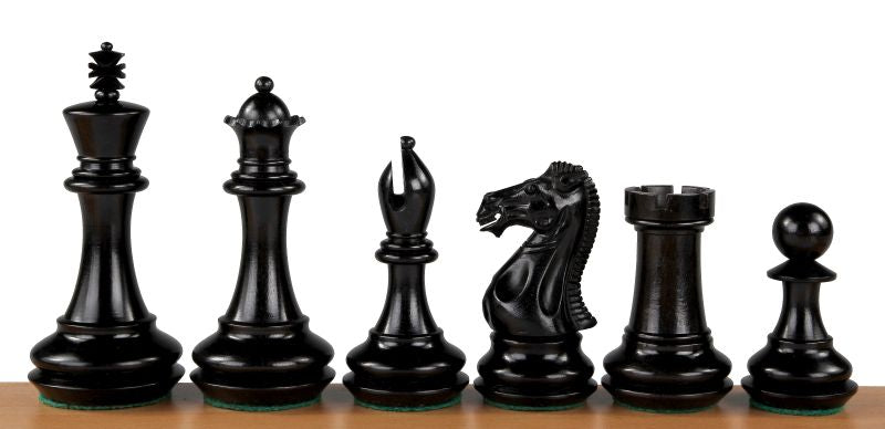 Scacchi CHAMPFERED BASE in legno di ebano (Re 10,8 cm) - 6c4c39273fbde74751bc6f400cc4ced3