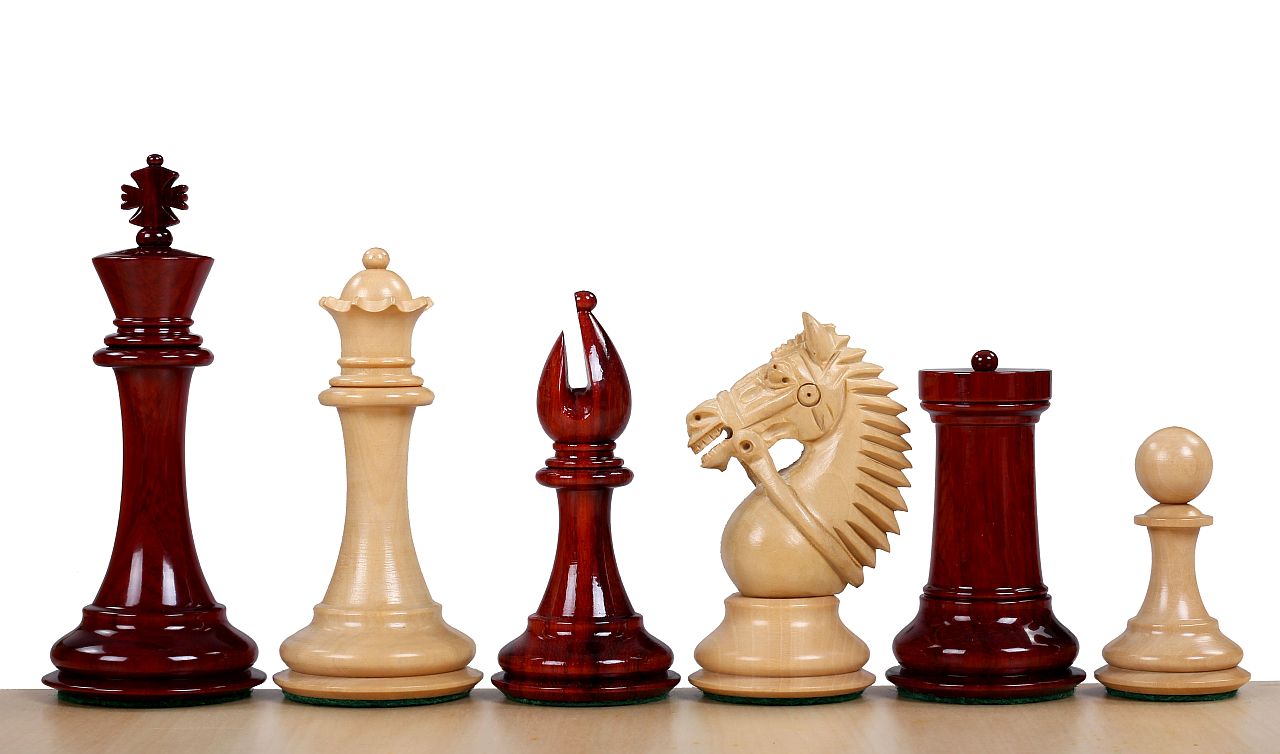 Scacchi MADE IN AMERICA in legno di bosso e padauk 4'' - b2bdfcd36e5ea42502d7176538cf0853