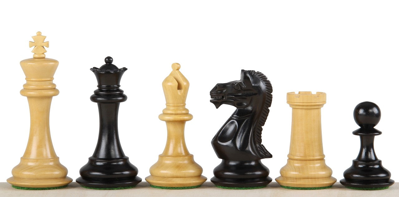 Figure di scacchi Potish Head Ebony da 3,75 pollici - 1f24397c3721cc026c1d301e2dbb0d84