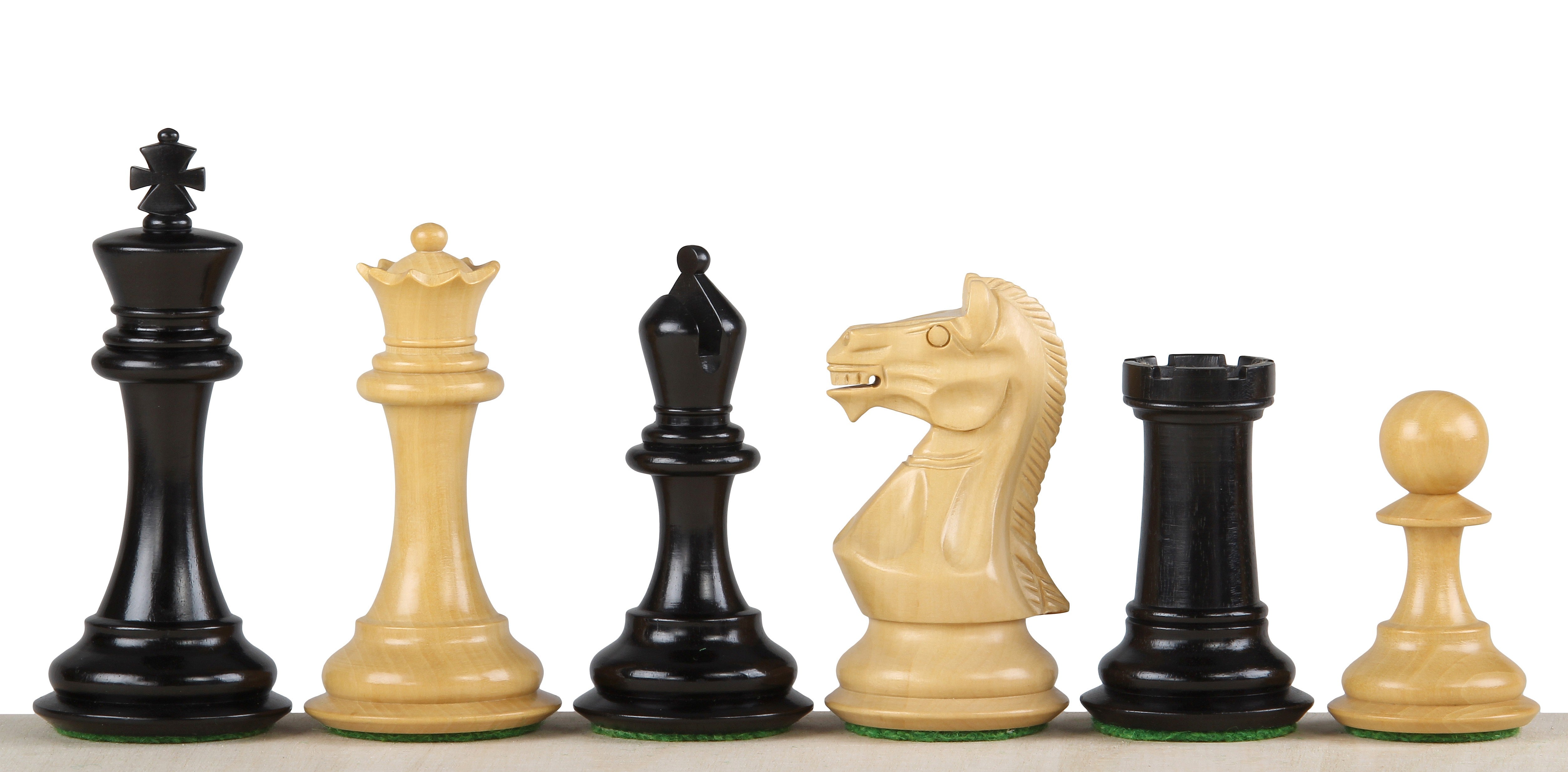 Figure di scacchi Potish Head Ebony da 3,75 pollici - 77321d14669fb7df7133b4596bc579af