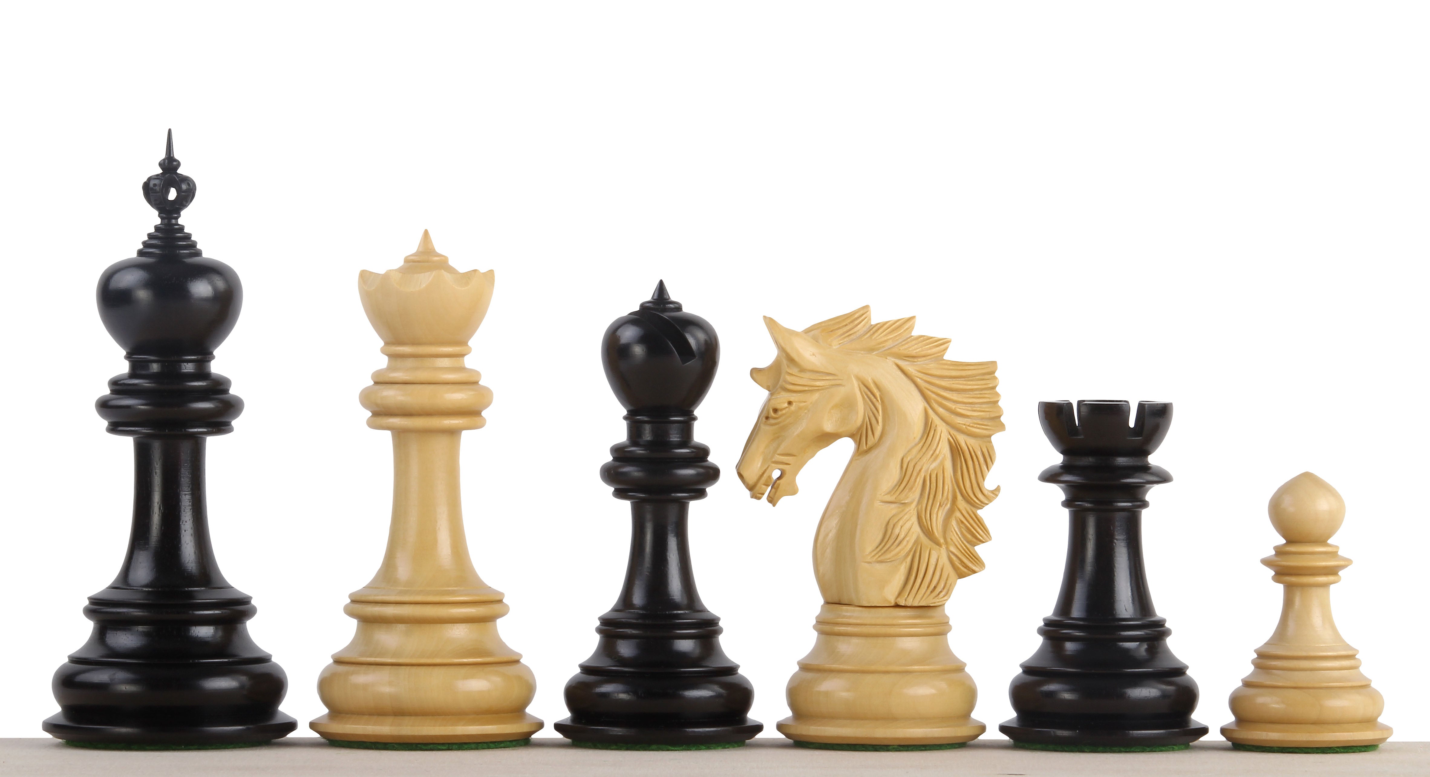 Dubliner Montgoy Figure di scacchi in ebano da 5 pollici - ec0db5a5cb7fd310c3c49fccbbd7a44b