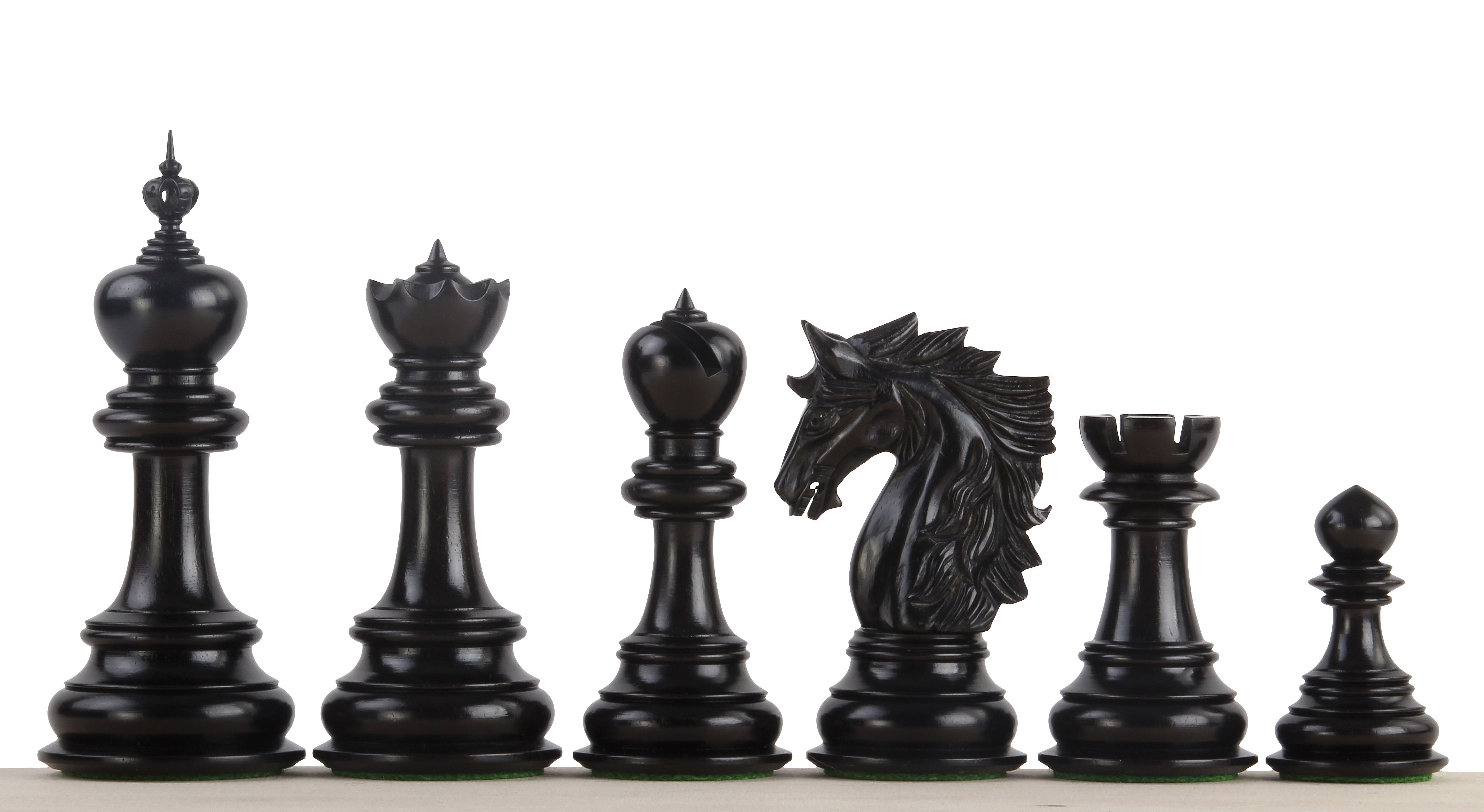 Dubliner Montgoy Figure di scacchi in ebano da 5 pollici - 08c603aefc8fcefc819d82d406d770d3