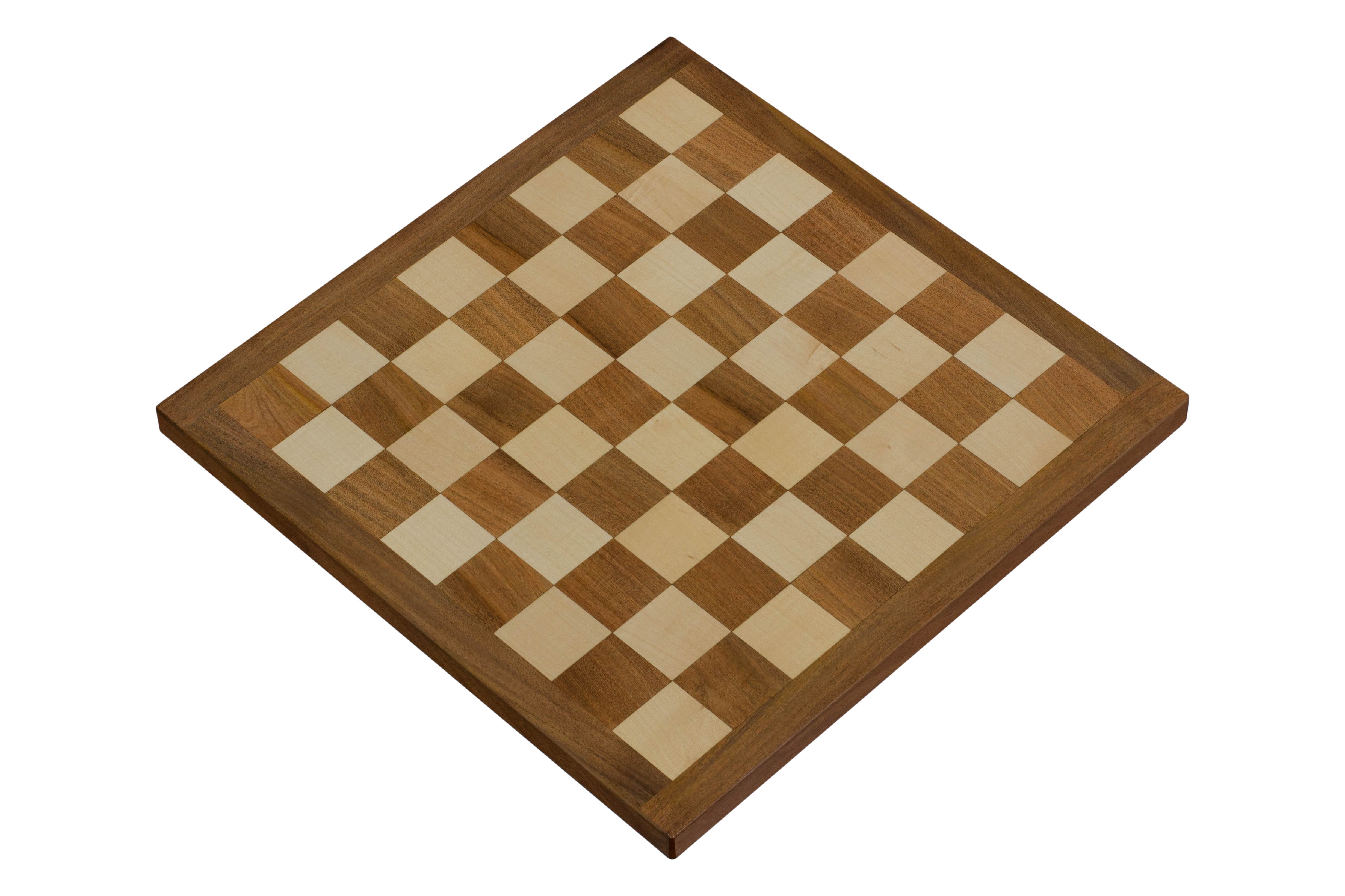 Scacchiera in legno massiccio ( 45 mm) acacia / bosso - 73e3440e1f242f1a74084838abe8a718