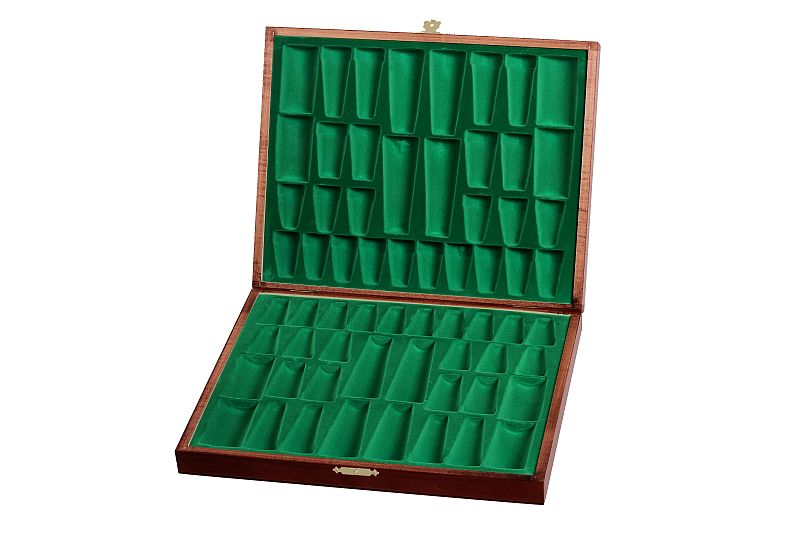 STAUNTON Lux n. 5 SET MARRONE FRANCESE ACACIA - STAUNTON Lux n. 5 SET MARRONE FRANCESE ACACIA