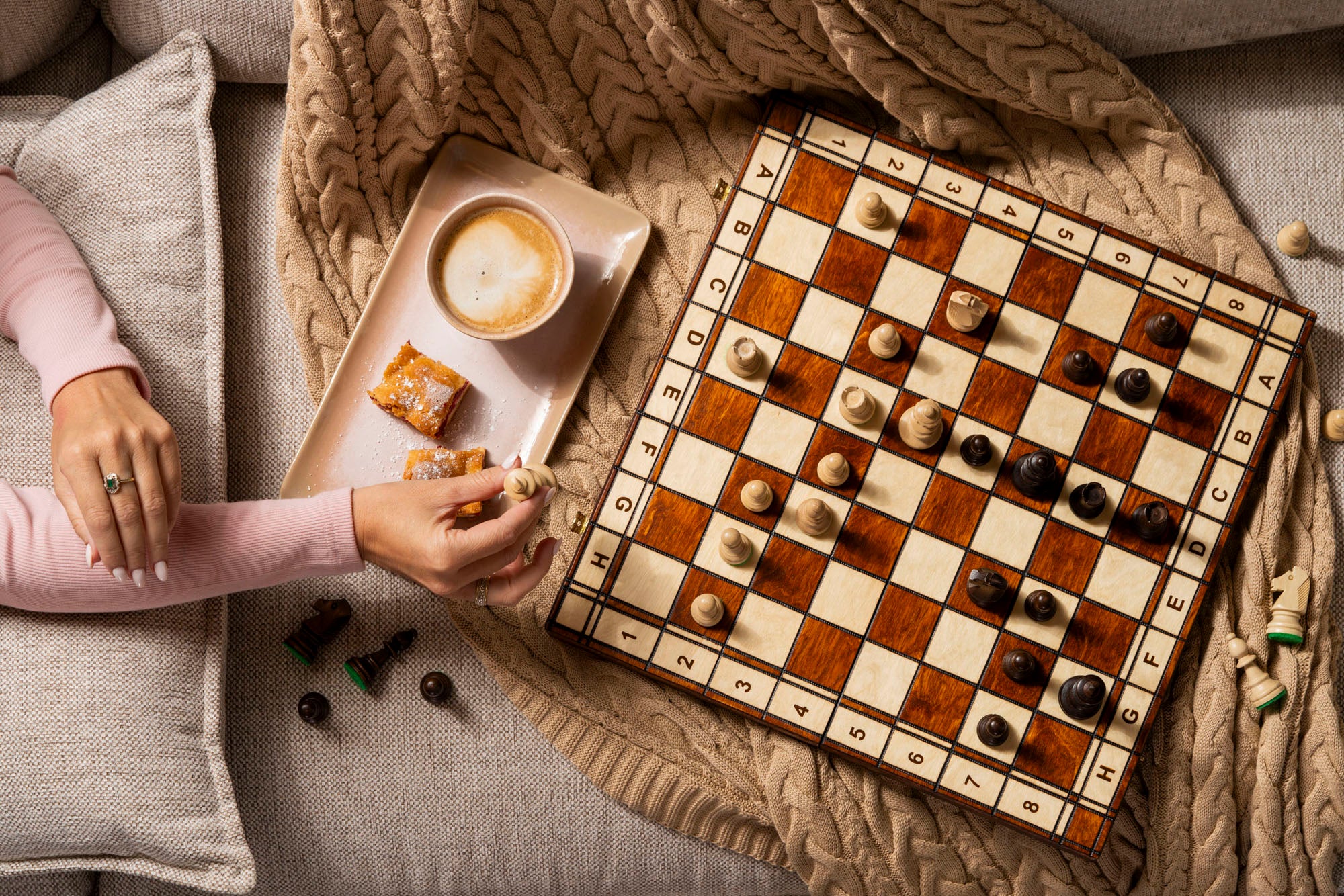 Set di Scacchi in Legno "Jupiter" n.4 (42x42cm) - 20cfe51f9ccf1b4df0c1770bcfe54947