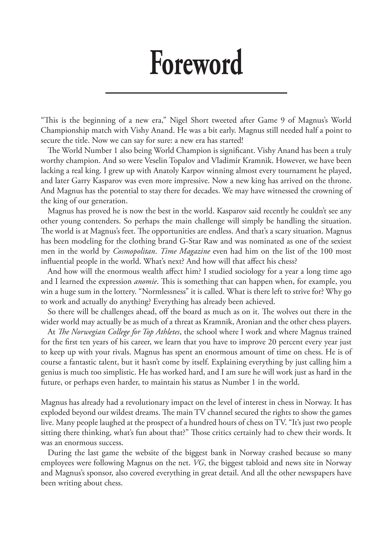 Carlsen's Assault on the Throne by Vassilios Kotronias & Sotiris Logothetis (hardcover) - a5af2722377f52d80cc08b8ee38d53d2