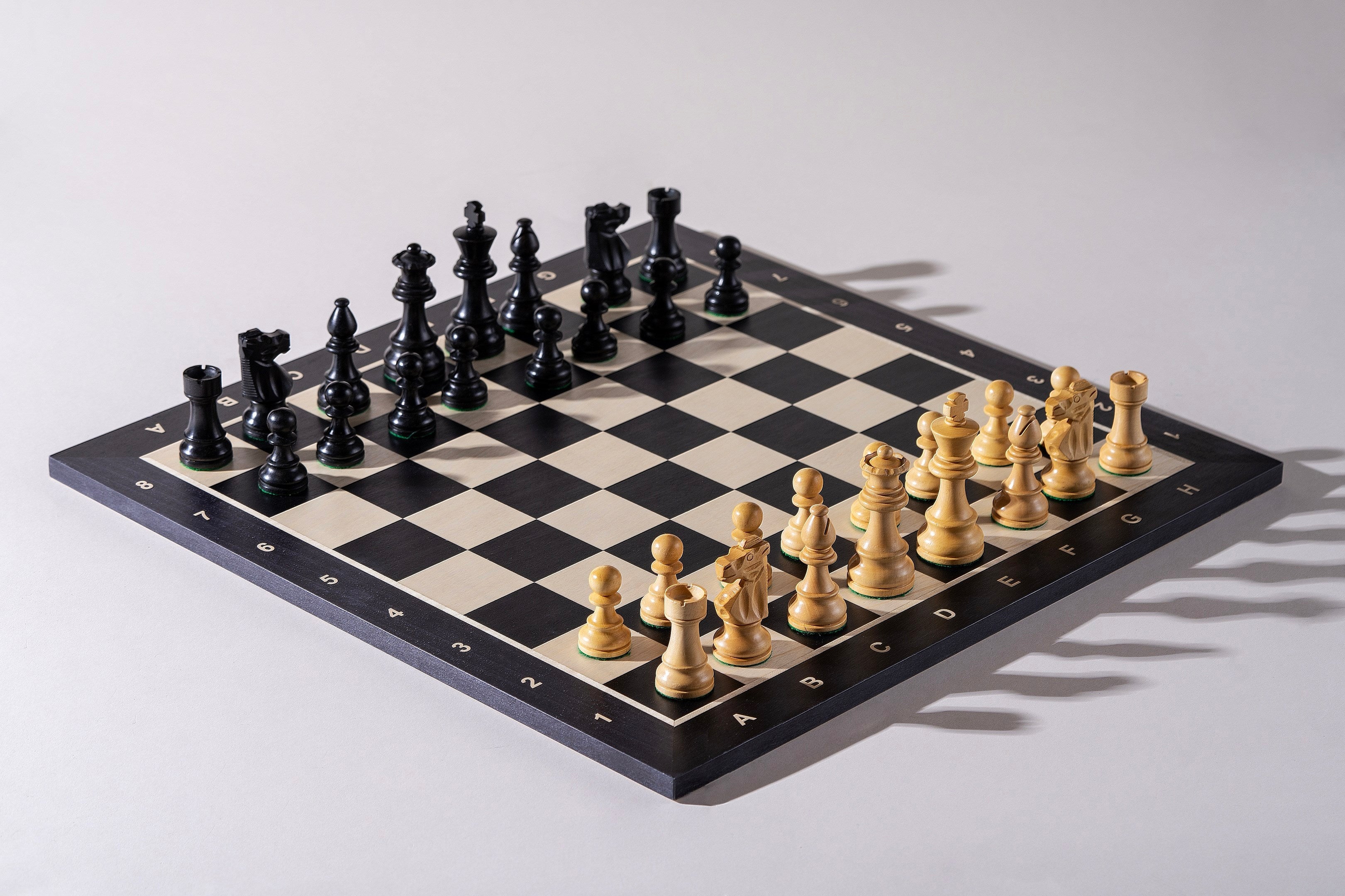 Scacchi Francesi Ebanizzati (Re 9,5cm) - Scacchi Francesi Ebanizzati (Re 9,5cm)
