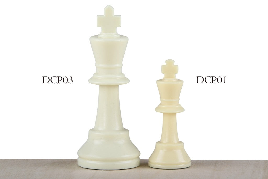 Figure di scacchi Staunton n. 3, bianco/nero (re 64 mm) - Figure di scacchi Staunton n. 3, bianco/nero (re 64 mm)