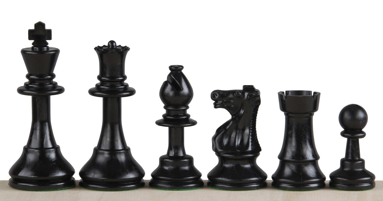 Scacchi in Plastica Club Staunton n. 6, crema/nero (Re 9,6 cm) - Scacchi in Plastica Club Staunton n. 6, crema/nero (Re 9,6 cm)