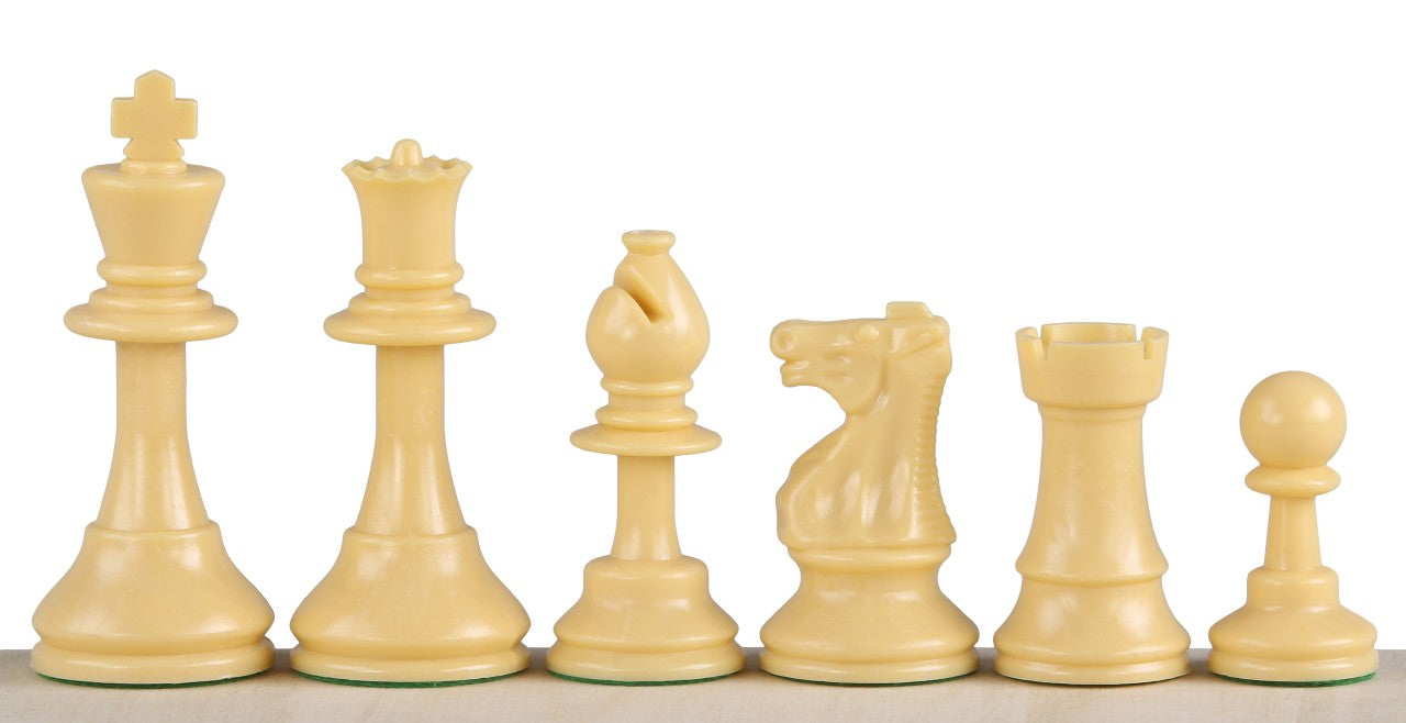 Scacchi in Plastica Club Staunton n. 6, crema/nero (Re 9,6 cm) - Scacchi in Plastica Club Staunton n. 6, crema/nero (Re 9,6 cm)