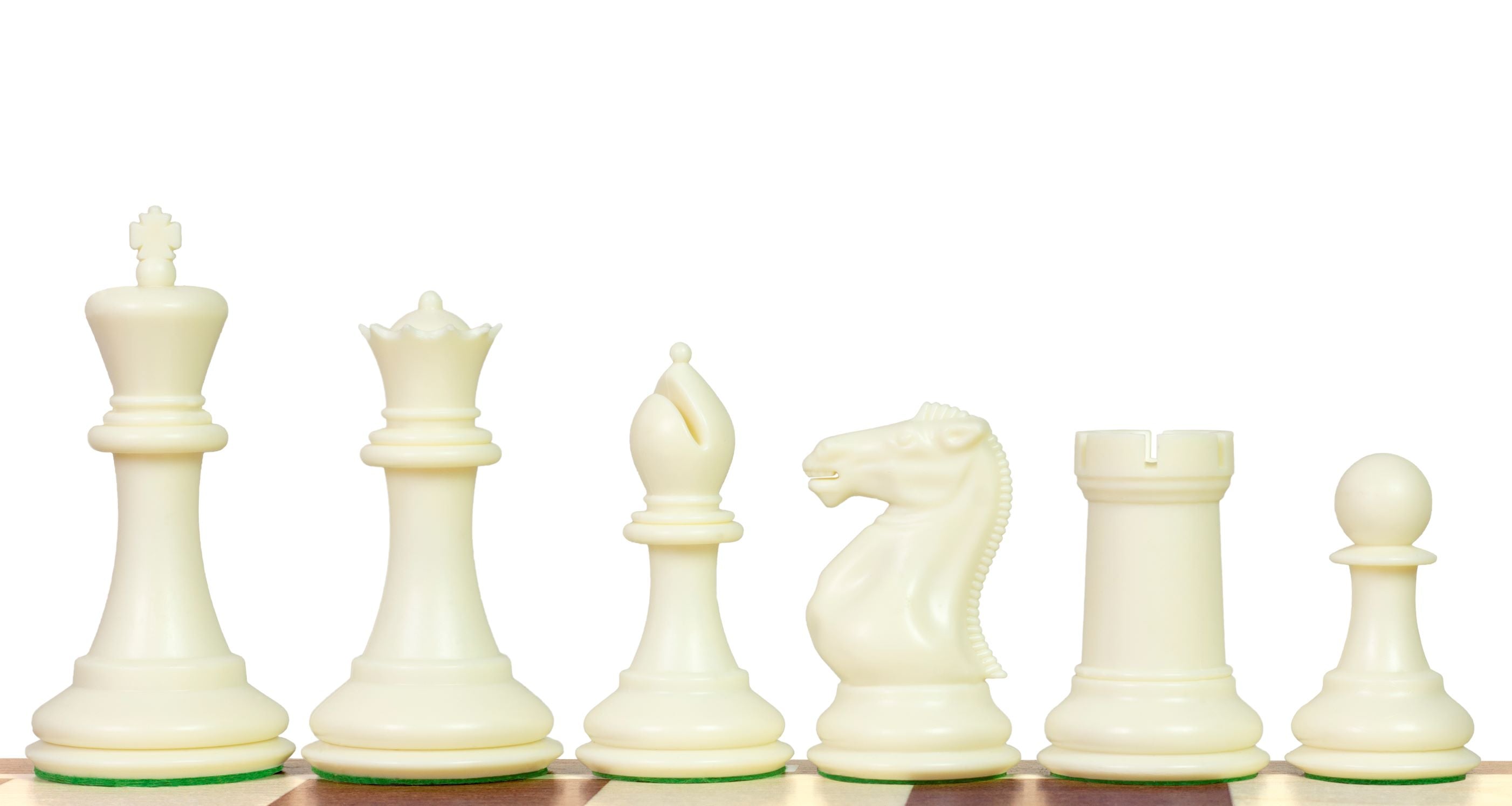 Esclusive figure di scacchi Staunton n. 6, bianco/blu, con peso in metallo (re 95 mm) - 9c3614f0fd7c196d448a42cc27a1939d