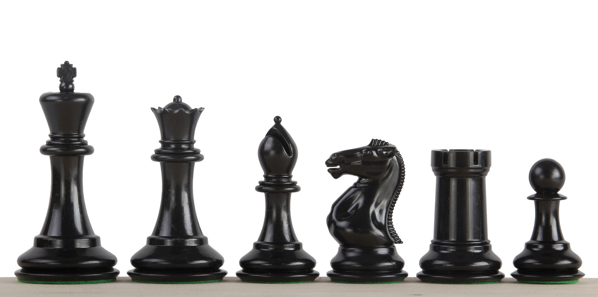 Esclusive figure di scacchi Staunton n. 6, crema/nero, con peso in metallo (re 95 mm) - Esclusive figure di scacchi Staunton n. 6, crema/nero, con peso in metallo (re 95 mm)