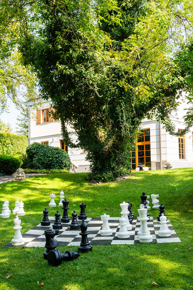 Set di scacchi da esterno/giardino (re 64 cm) - figure + scacchiera in plastica - 08333f70f652a36d8109113cc1c879a2