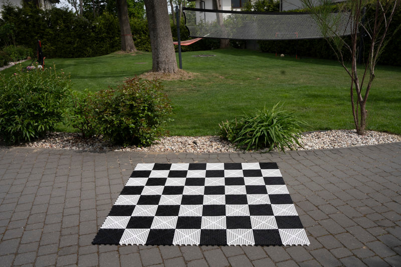 Scacchiera in vinile gommato PVC. Quadrati da 8 pollici - f408c7469f3856cbd526c71660a45303