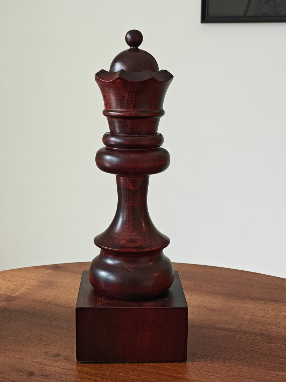 Coppa degli scacchi in legno - Regina Nera - Coppa degli scacchi in legno - Regina Nera