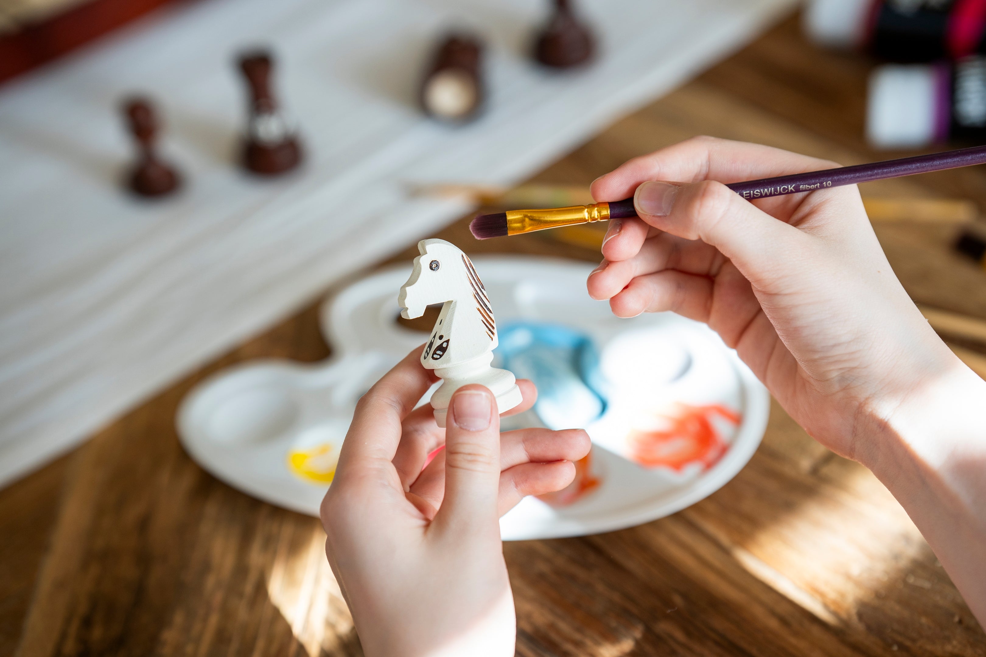 Scacchi da dipingere e assemblare da soli (48x48cm) - Arte scacchistica fai da te - e99b36ee1fc04129075206750bd41c84